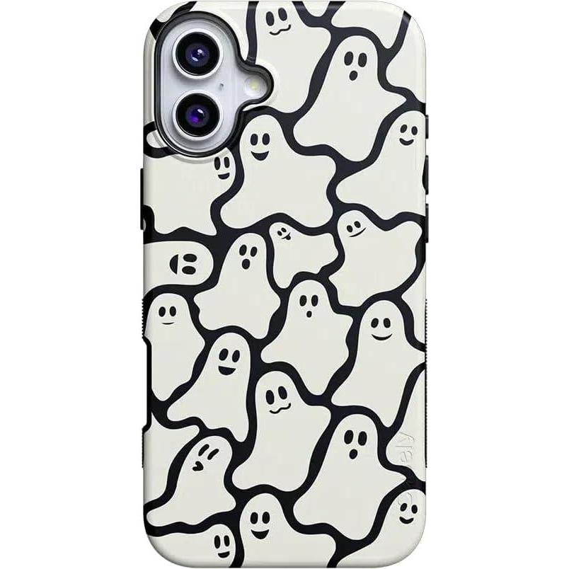 imageCasely iPhone 16 Plus Case  Twilight Flora  Moody Monochrome  Bold Protective Design  Compatible with MagSafeDont Ghost Me  Halloween