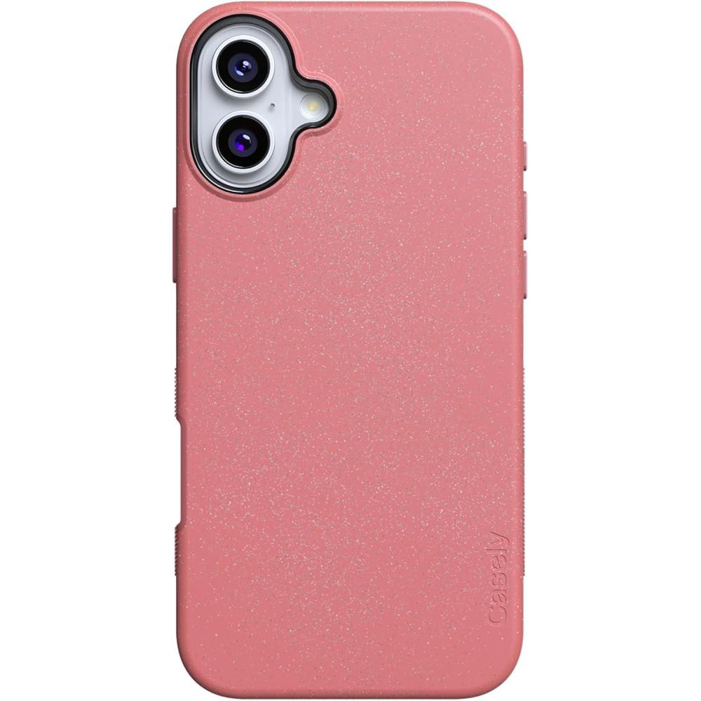 imageCasely iPhone 16 Plus Case  Twilight Flora  Moody Monochrome  Bold Protective Design  Compatible with MagSafeStarfish Wishes  Coral Pink Shimmer