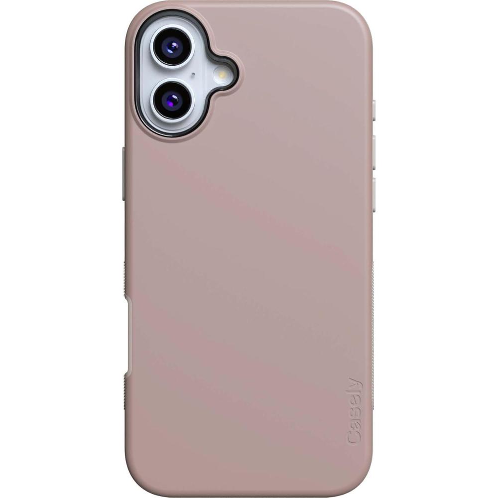 imageCasely iPhone 16 Plus Case  Van Gogh  Skull of a Skeleton with Burning Cigarette  Bold Protective Design  Compatible with MagSafeTaupe on Nude