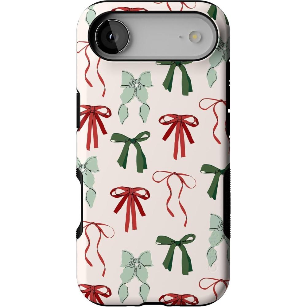 imageCasely iPhone 17 Air Case  Festive Girlie  Holiday Bows  Bold Protective Design  MagSafe Compatible Design