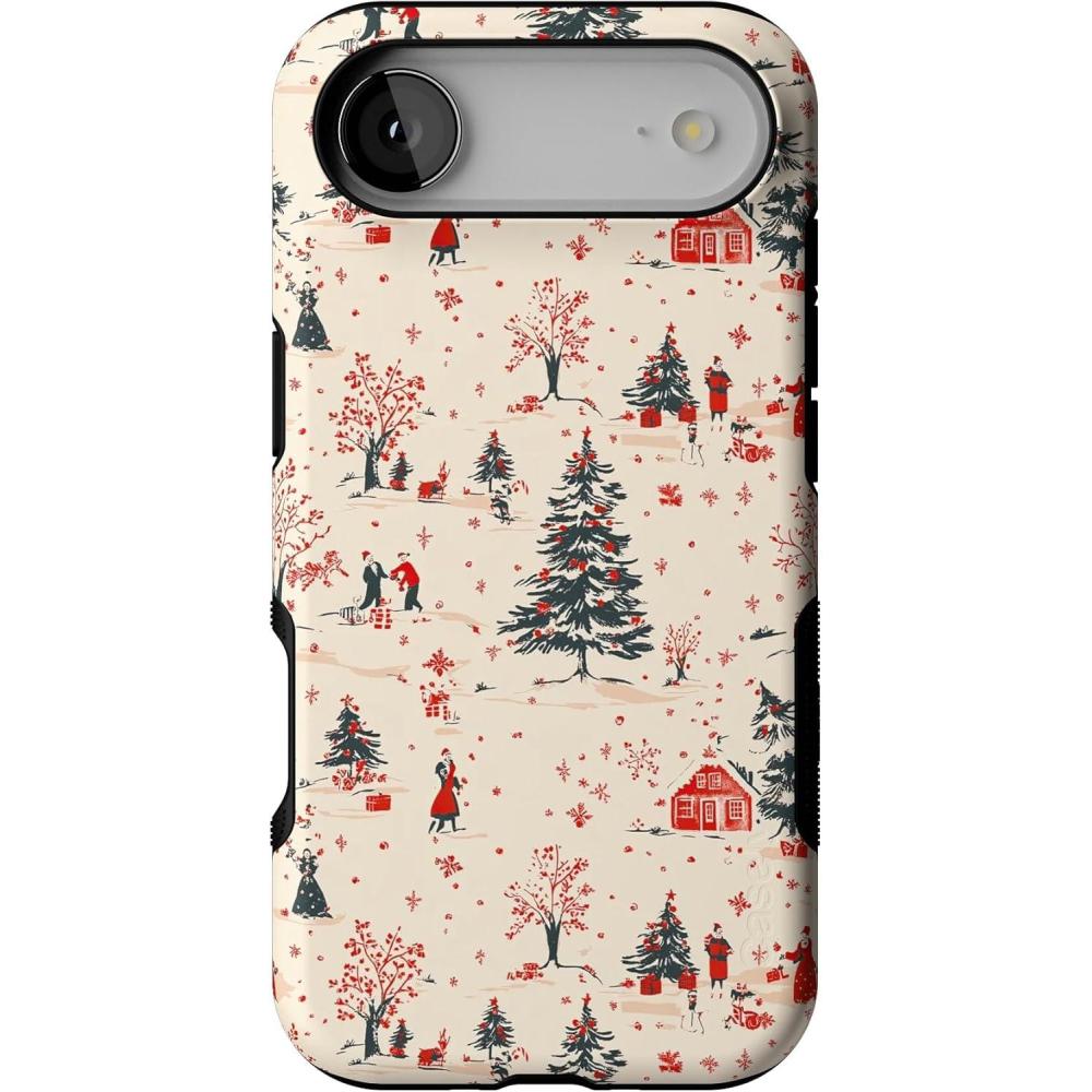 imageCasely iPhone 17 Air Case  Winter Nostalgia  Vintage Holiday  Bold Protective Design  MagSafe Compatible Design