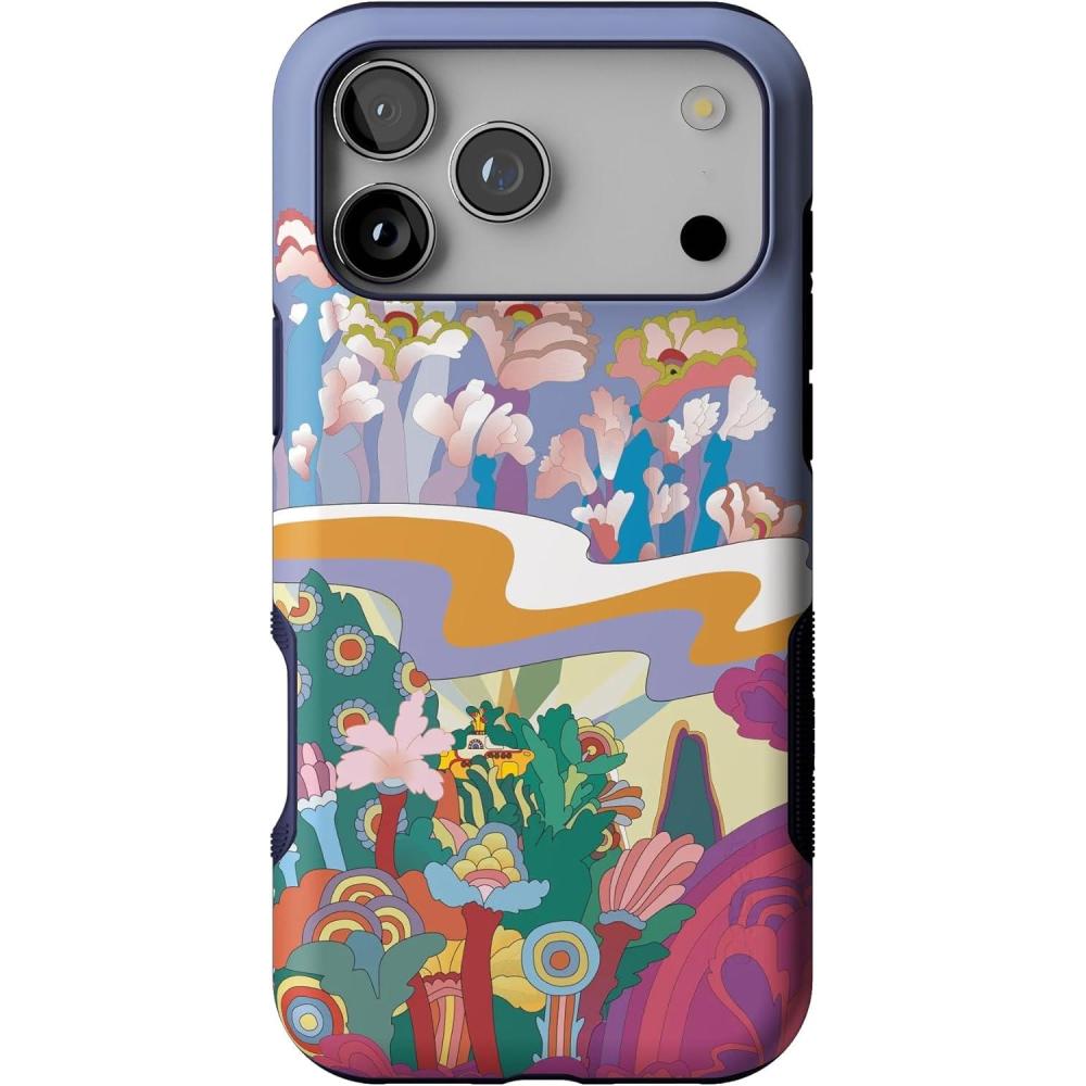 imageCasely iPhone 17 Pro Max Case  Bordeaux Rose  Moody Monochrome  Bold Protective Design  Compatible with MagSafeBeneath the Waves  The Beatles Yellow Submarine