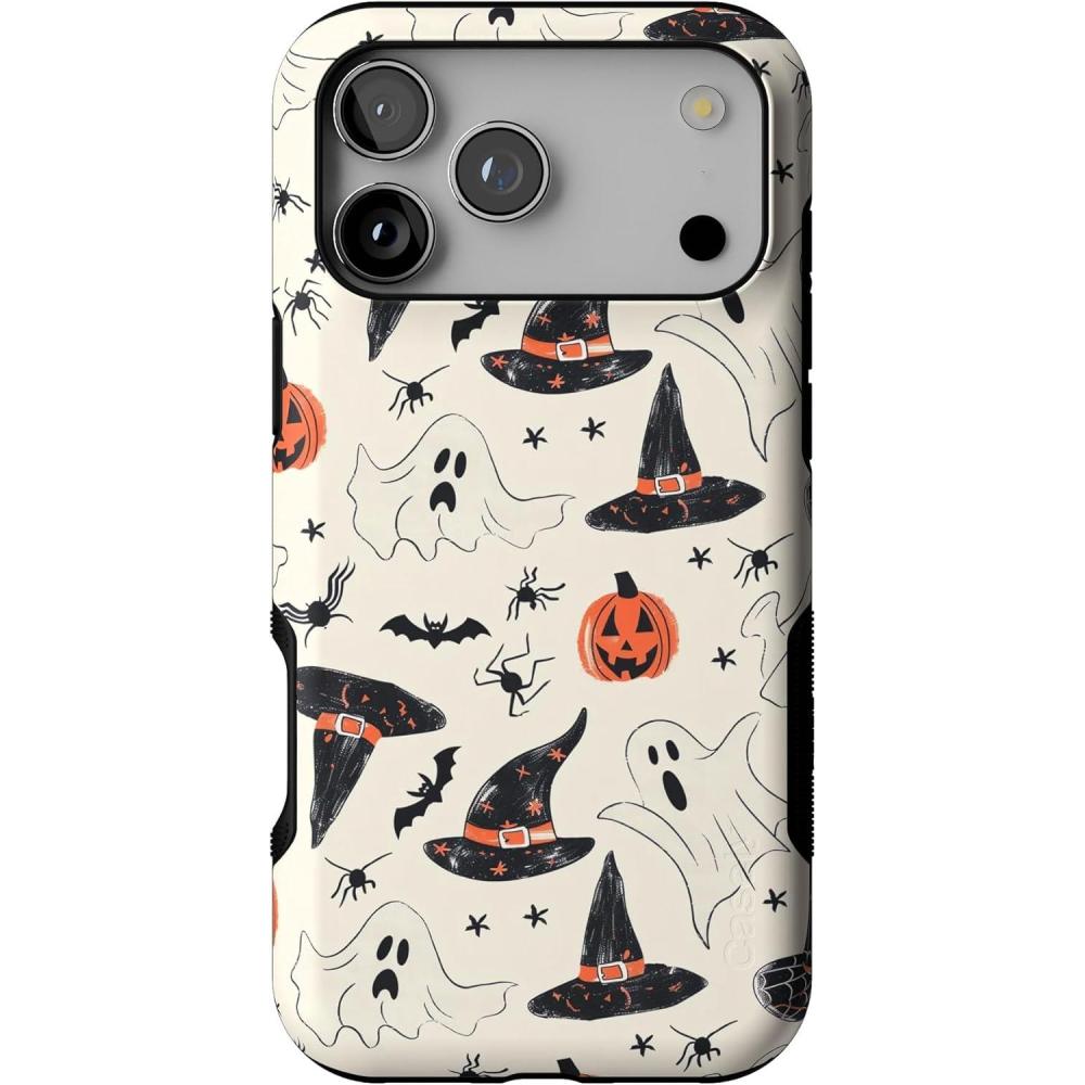 imageCasely iPhone 17 Pro Max Case  Bordeaux Rose  Moody Monochrome  Bold Protective Design  Compatible with MagSafeFeeling Witchy  Haunted Halloween