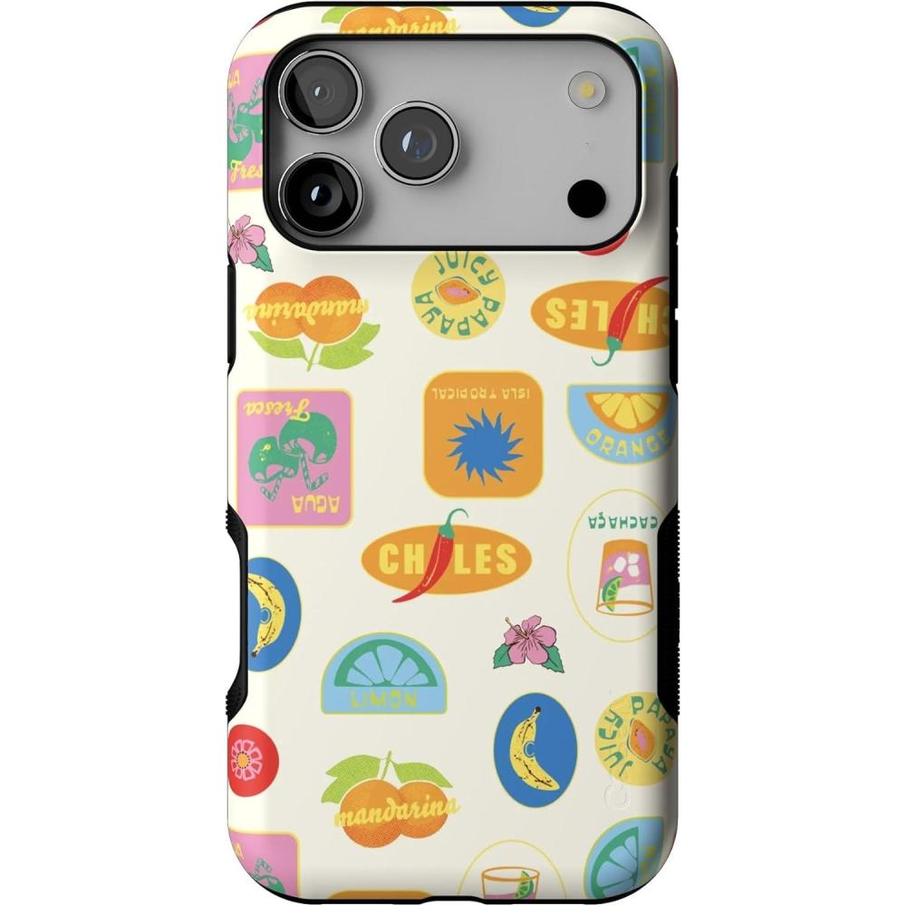 imageCasely iPhone 17 Pro Max Case  Bordeaux Rose  Moody Monochrome  Bold Protective Design  Compatible with MagSafeStuck in Paradise  Dippin Daisys Tropical Vaca