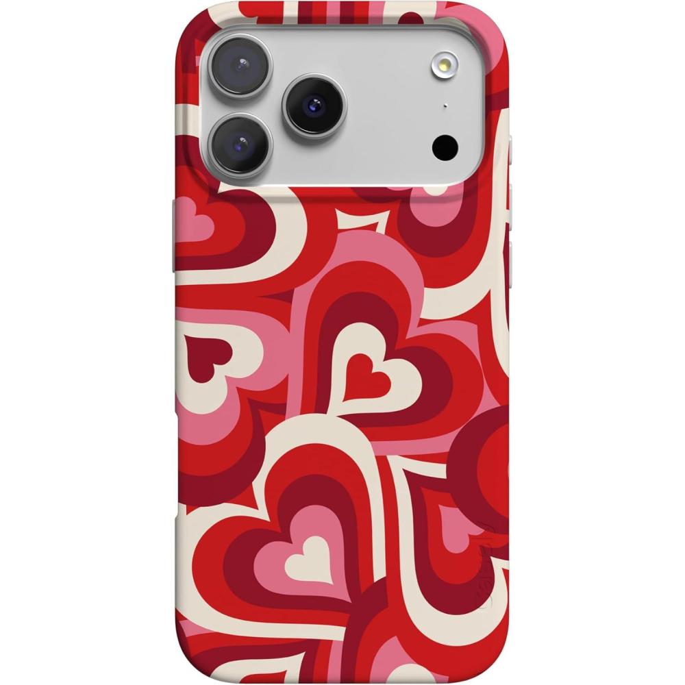 imageCasely iPhone 17 Pro Max Case  Fallen Gold  Antique Floral  Compatible with MagSafe  Classic Ultra Thin DesignLove Song Remix  Ombre Hearts