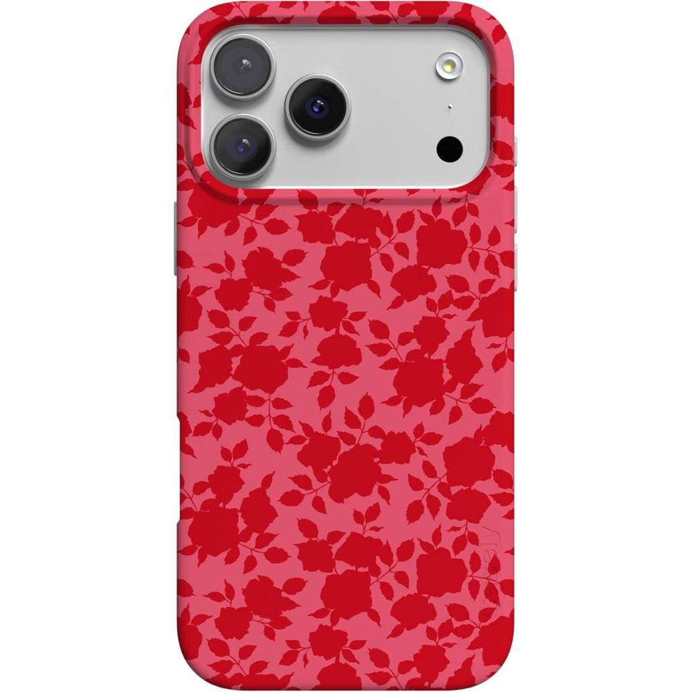 imageCasely iPhone 17 Pro Max Case  Fallen Gold  Antique Floral  Compatible with MagSafe  Classic Ultra Thin DesignRose Garden  Red Aesthetic