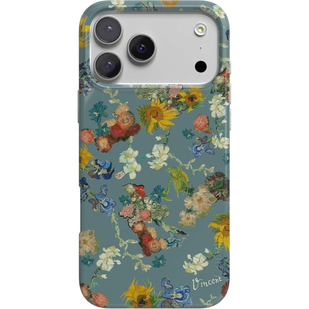 imageCasely iPhone 17 Pro Max Case  Fallen Gold  Antique Floral  Compatible with MagSafe  Classic Ultra Thin DesignVan Gogh  Vincents Flowers