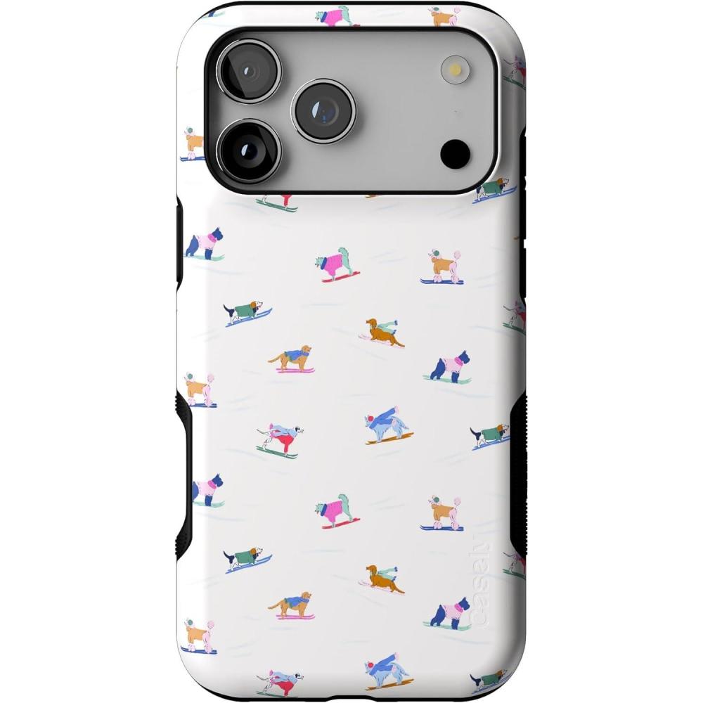 imageCasely iPhone 17 Pro Max Case  Powder Pups  Dog Sled  Bold Protective Design  MagSafe Compatible Design