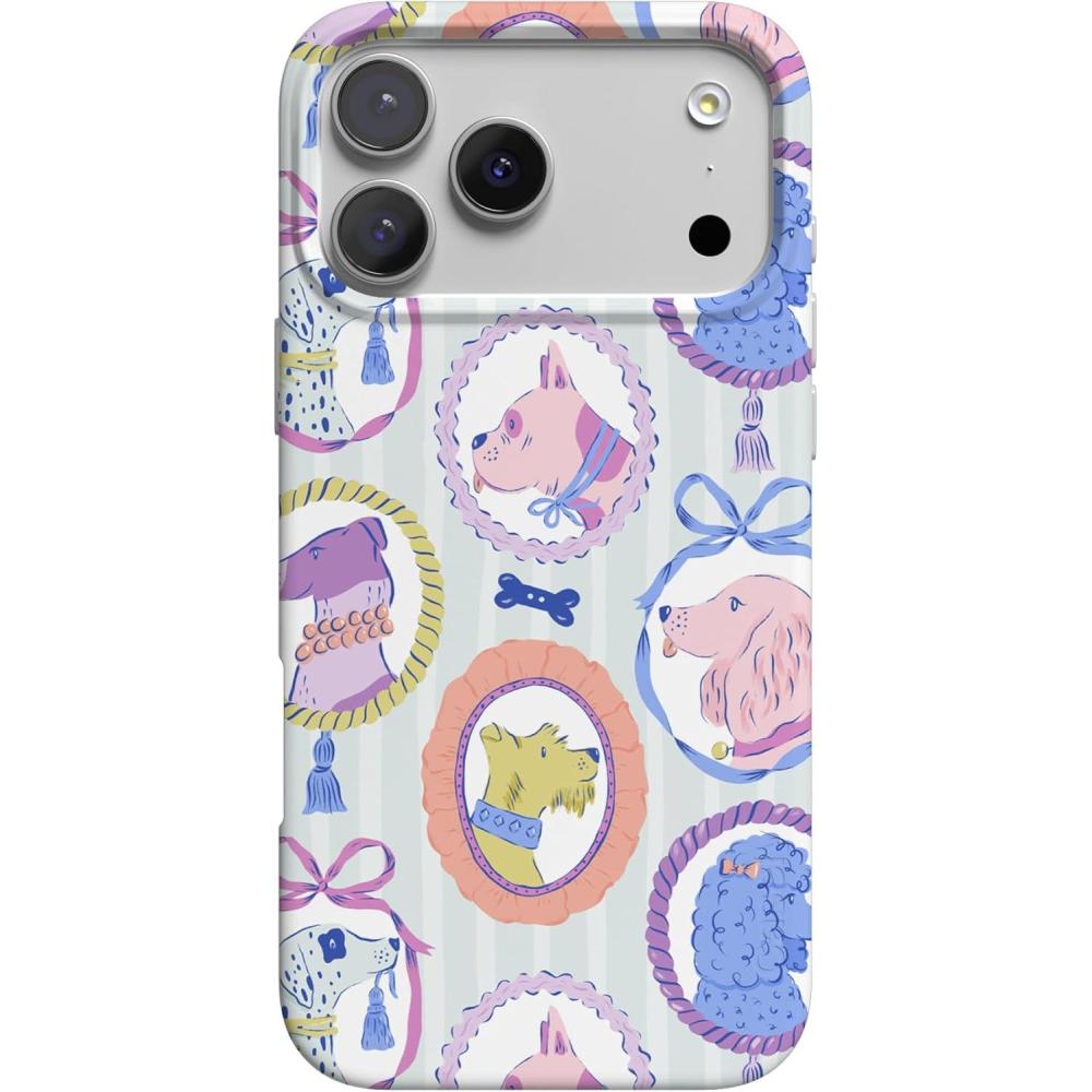 imageCasely iPhone 17 Pro Max Case  Powder Pups  Dog Sled  Compatible with MagSafe  Classic Ultra Thin DesignChateau Pups  French Dog