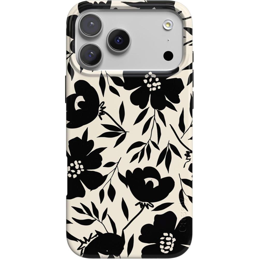 imageCasely iPhone 17 Pro Max Case  Powder Pups  Dog Sled  Compatible with MagSafe  Classic Ultra Thin DesignDark Fantasy  Contrast Floral
