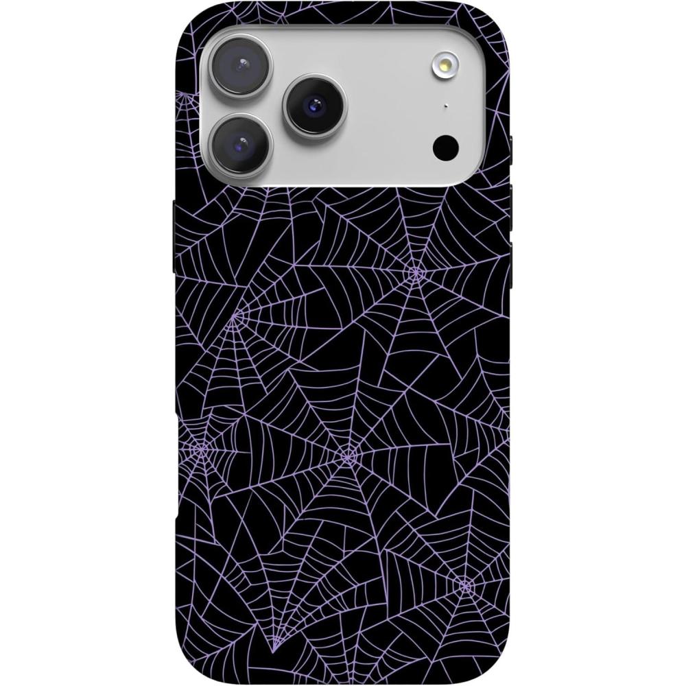 imageCasely iPhone 17 Pro Max Case  Powder Pups  Dog Sled  Compatible with MagSafe  Classic Ultra Thin DesignMidnight Web  Spider Web