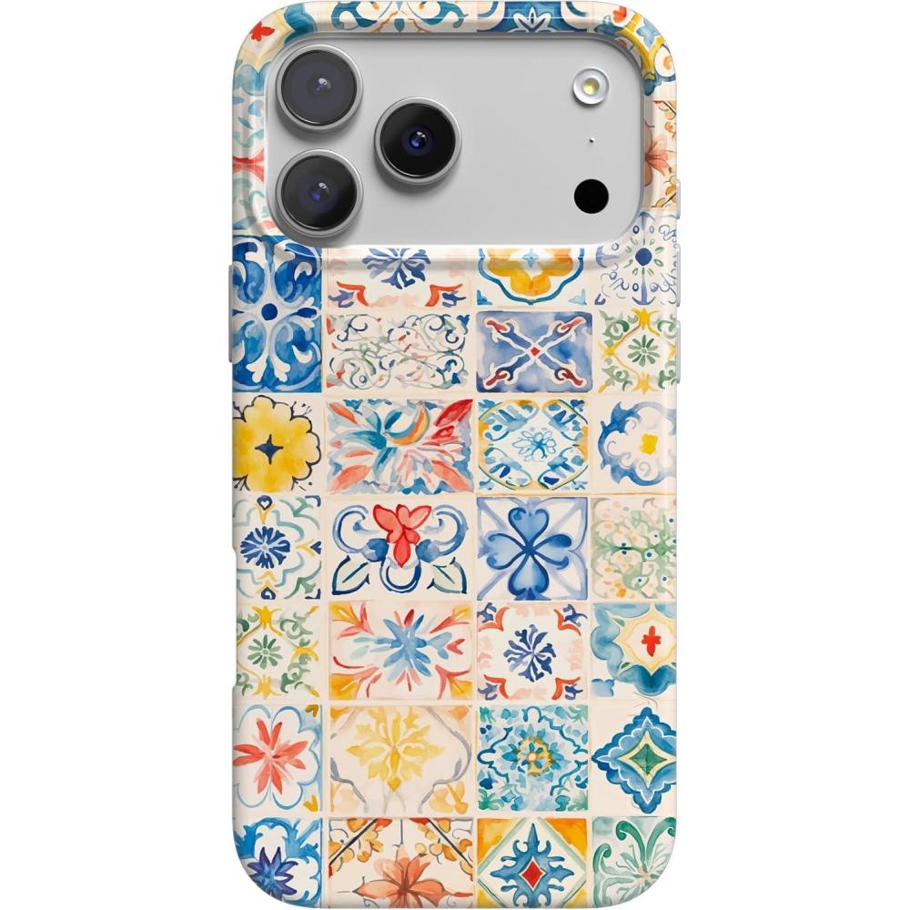 imageCasely iPhone 17 Pro Max Case  Powder Pups  Dog Sled  Compatible with MagSafe  Classic Ultra Thin DesignTuscan Tiles  Dolce Vita