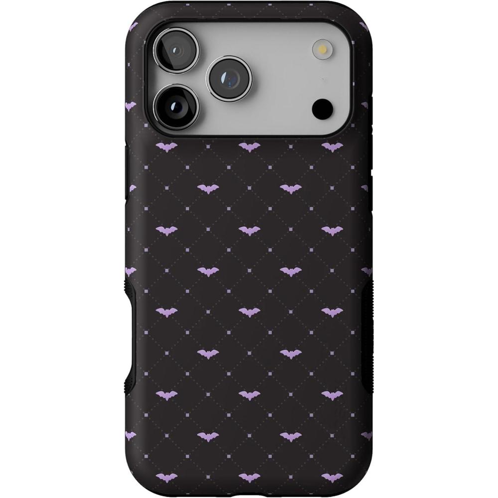 imageCasely iPhone 17 Pro Max Case  Such a Battie  Purple Bats  Bold Protective Design  MagSafe Compatible Design