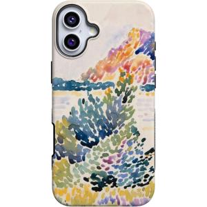 Casely iPhone 16 Case | All Smiles | Smiley Face Sticker | Bold Protective Design | MagSafe Compatible Design(Calm Waters | The Met Museum)