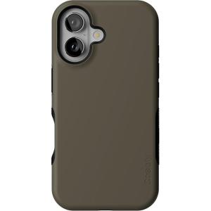 Casely iPhone 16 Case | All Smiles | Smiley Face Sticker | Bold Protective Design | MagSafe Compatible Design(The Boyfriend Collection | Army Green)