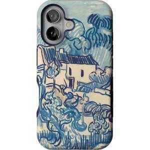 Casely iPhone 16 Case | All Smiles | Smiley Face Sticker | Bold Protective Design | MagSafe Compatible Design(Van Gogh | Landscape With Houses)
