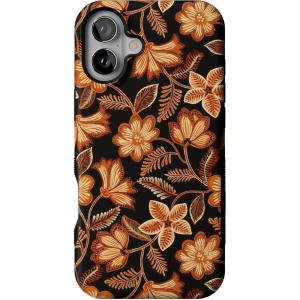 Casely iPhone 16 Case | Maple Flowers | Floral Foliage | Bold Protective Design | MagSafe Compatible Design