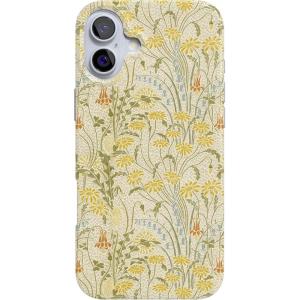 Casely iPhone 16 Case | Nantucket Cottage | Blue Hydrangea | Compatible with MagSafe | Classic Ultra Slim Design(Boho Blooms | Golden Floral)