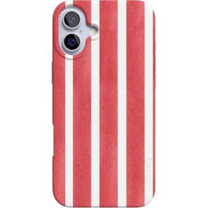 Casely iPhone 16 Case | Nantucket Cottage | Blue Hydrangea | Compatible with MagSafe | Classic Ultra Slim Design(East Coast Summer | Red Stripes)