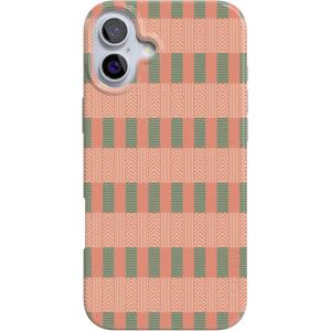 Casely iPhone 16 Case | Nantucket Cottage | Blue Hydrangea | Compatible with MagSafe | Classic Ultra Slim Design(Grand Cabana | Palm Beach)