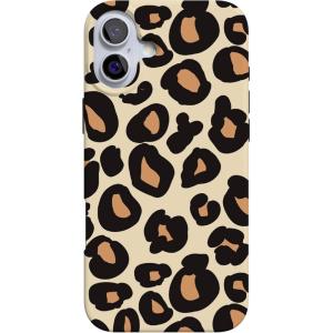 Casely iPhone 16 Case | Nantucket Cottage | Blue Hydrangea | Compatible with MagSafe | Classic Ultra Slim Design(Into the Wild | Leopard Print)