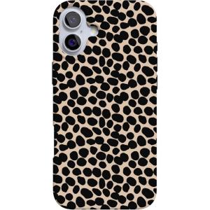 Casely iPhone 16 Case | Nantucket Cottage | Blue Hydrangea | Compatible with MagSafe | Classic Ultra Slim Design(Lost in Spots | Cheetah Print)