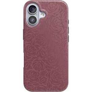 Casely iPhone 16 Case | Nantucket Cottage | Blue Hydrangea | Compatible with MagSafe | Classic Ultra Slim Design(Moody Monochrome | Bordeaux Rose)