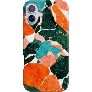 Casely iPhone 16 Case | Nantucket Cottage | Blue Hydrangea | Compatible with MagSafe | Classic Ultra Slim Design(Of Quartz! | Sculpted Marble)