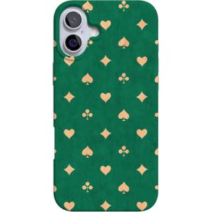 Casely iPhone 16 Case | Nantucket Cottage | Blue Hydrangea | Compatible with MagSafe | Classic Ultra Slim Design(Royal Flush | French Deck)