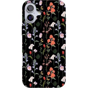 Casely iPhone 16 Case | Nantucket Cottage | Blue Hydrangea | Compatible with MagSafe | Classic Ultra Slim Design(Secret Garden | Mixed Floral)