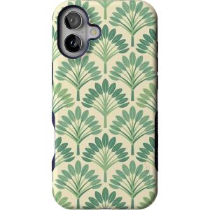 Casely iPhone 16 Plus Case | Bordeaux Rose | Moody Monochrome | Bold Protective Design | Compatible with MagSafe(Palm Beach | Palm Royale)