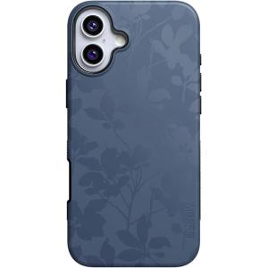 Casely iPhone 16 Plus Case | Bordeaux Rose | Moody Monochrome | Bold Protective Design | Compatible with MagSafe(Twilight Flora | Moody Monochrome)