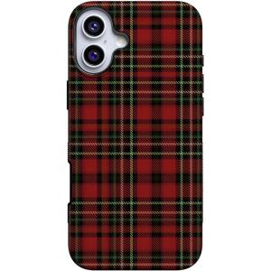 Casely iPhone 16 Plus Case | Fireside Flannel | Signature Plaid | Bold Protective Design | MagSafe Compatible Design