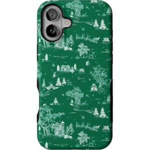 Casely iPhone 16 Plus Case | Home for The Holidays | Mountain Town | Bold Protective Design | MagSafe Compatible Design