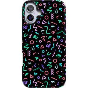 Casely iPhone 16 Plus Case | Tulip Tapestry | Jenna Palek x Casely | Compatible with MagSafe | Classic Ultra Thin Design(Always Vibing | Retro)