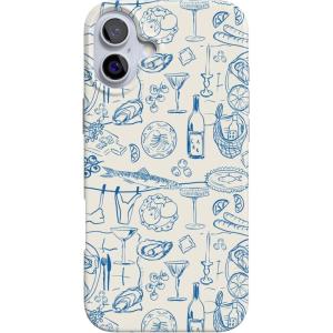 Casely iPhone 16 Plus Case | Tulip Tapestry | Jenna Palek x Casely | Compatible with MagSafe | Classic Ultra Thin Design(Amalfi Aperitivo | Dolce Vita)