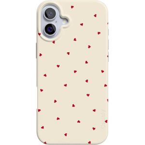 Casely iPhone 16 Plus Case | Tulip Tapestry | Jenna Palek x Casely | Compatible with MagSafe | Classic Ultra Thin Design(Be Mine | Tiny Hearts)