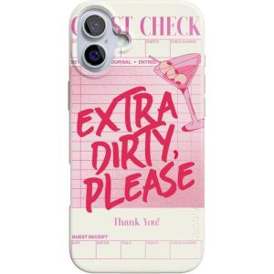 Casely iPhone 16 Plus Case | Tulip Tapestry | Jenna Palek x Casely | Compatible with MagSafe | Classic Ultra Thin Design(Extra Dirty Please | Fun on Weekdays)