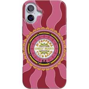 Casely iPhone 16 Plus Case | Tulip Tapestry | Jenna Palek x Casely | Compatible with MagSafe | Classic Ultra Thin Design(Lonely Hearts Club | The Beatles Sgt. Pepper’s)