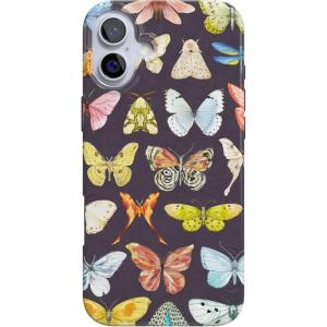 Casely iPhone 16 Plus Case | Tulip Tapestry | Jenna Palek x Casely | Compatible with MagSafe | Classic Ultra Thin Design(Midnight Monarch | Jenna Palek x Casely)