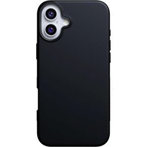 Casely iPhone 16 Plus Case | Twilight Flora | Moody Monochrome | Bold Protective Design | Compatible with MagSafe(Black on Black)