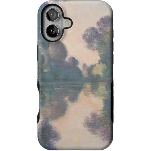 Casely iPhone 16 Plus Case | Twilight Flora | Moody Monochrome | Bold Protective Design | Compatible with MagSafe(Monet’s Morning | The Met Museum)