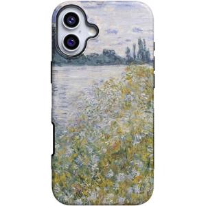 Casely iPhone 16 Plus Case | Twilight Flora | Moody Monochrome | Bold Protective Design | Compatible with MagSafe(Monet’s Summer Landscape | The Met Museum)