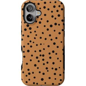 Casely iPhone 16 Plus Case | Twilight Flora | Moody Monochrome | Bold Protective Design | Compatible with MagSafe(Spot On | Dotted Animal)