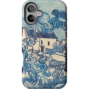 Casely iPhone 16 Plus Case | Twilight Flora | Moody Monochrome | Bold Protective Design | Compatible with MagSafe(Van Gogh | Landscape With Houses)