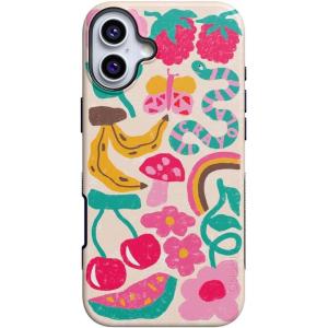 Casely iPhone 16 Plus Case | Van Gogh | Skull of a Skeleton with Burning Cigarette | Bold Protective Design | Compatible with MagSafe(Doodle Bug | Crayola Crayon)