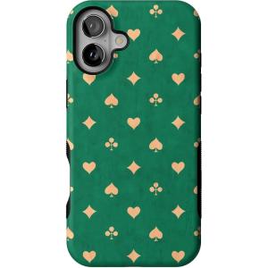 Casely iPhone 16 Plus Case | Van Gogh | Skull of a Skeleton with Burning Cigarette | Bold Protective Design | Compatible with MagSafe(Royal Flush | French Deck)