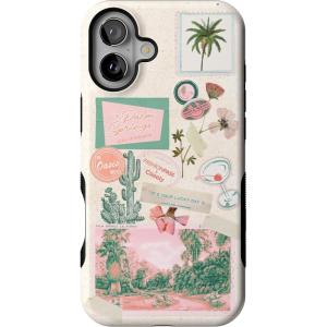 Casely iPhone 16 Plus Case | Van Gogh | Skull of a Skeleton with Burning Cigarette | Bold Protective Design | Compatible with MagSafe(Vintage Vacay | FashionPass)