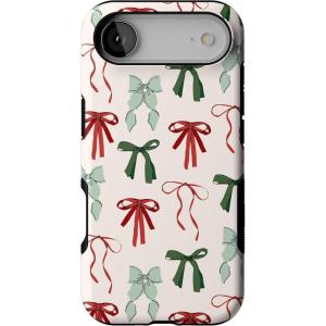 Casely iPhone 17 Air Case | Festive Girlie | Holiday Bows | Bold Protective Design | MagSafe Compatible Design