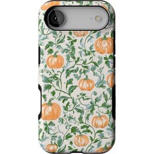 Casely iPhone 17 Air Case | Pumpkin Patch | Green Vines | Bold Protective Design | MagSafe Compatible Design